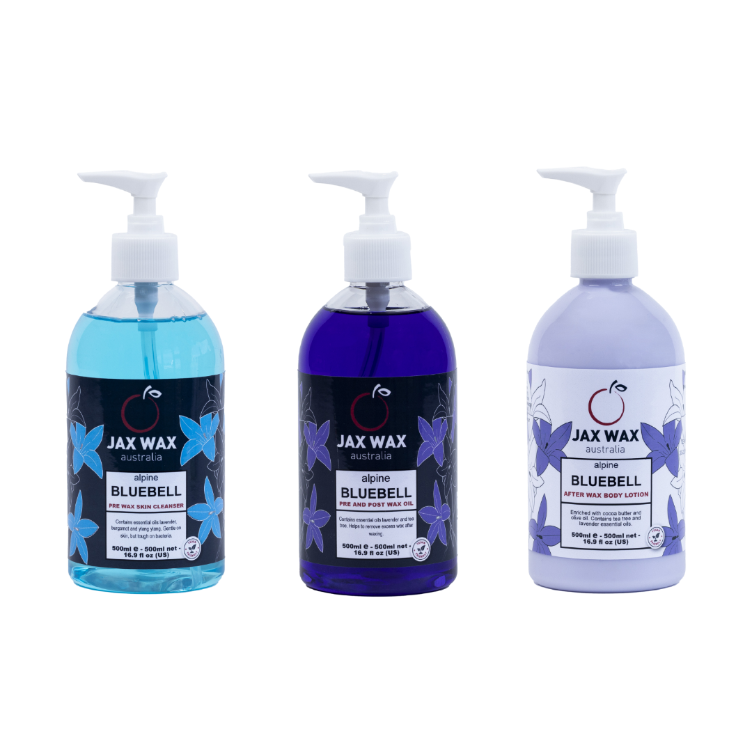 JAX WAX | Alpine Bluebell: Prep & Aftercare Trio